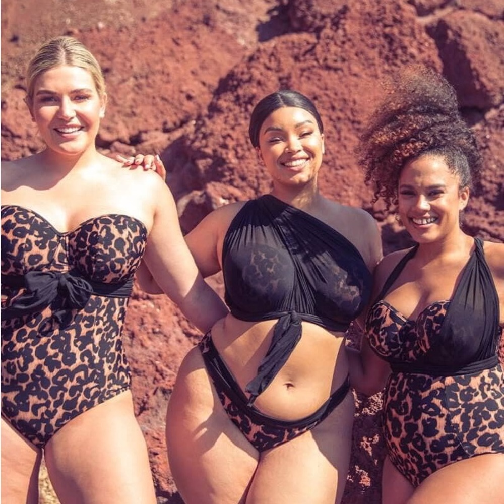 Leopard Print Swimsuit Set